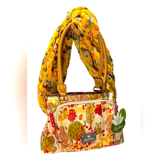 Lilly Bloom Maggie Satchel with Scarf - Picture 1 of 12